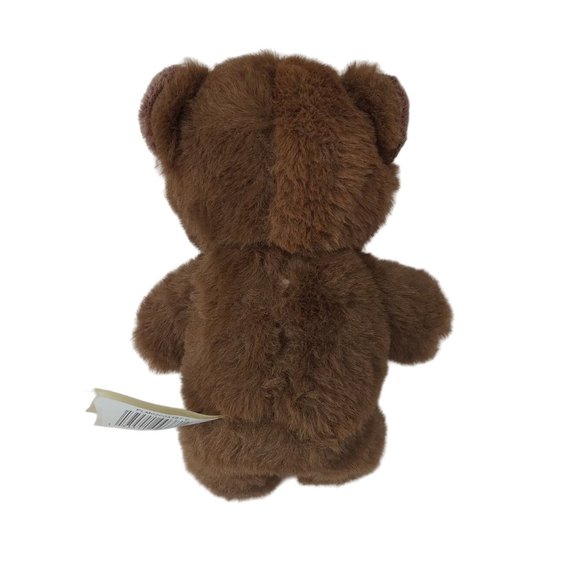 MTY International Brown Bear W/Pink Heart " Love You Mom" Plush 6" Stuffed Anima - Picture 5 of 7